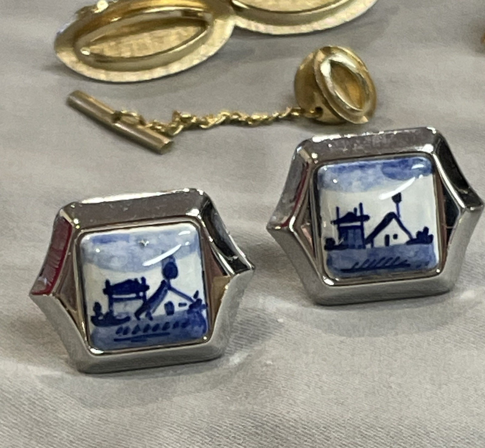 Mens LOT Over 50pcs Cufflinks, Tie Bars & Tacks, Hickok, Swank, Anson And More!