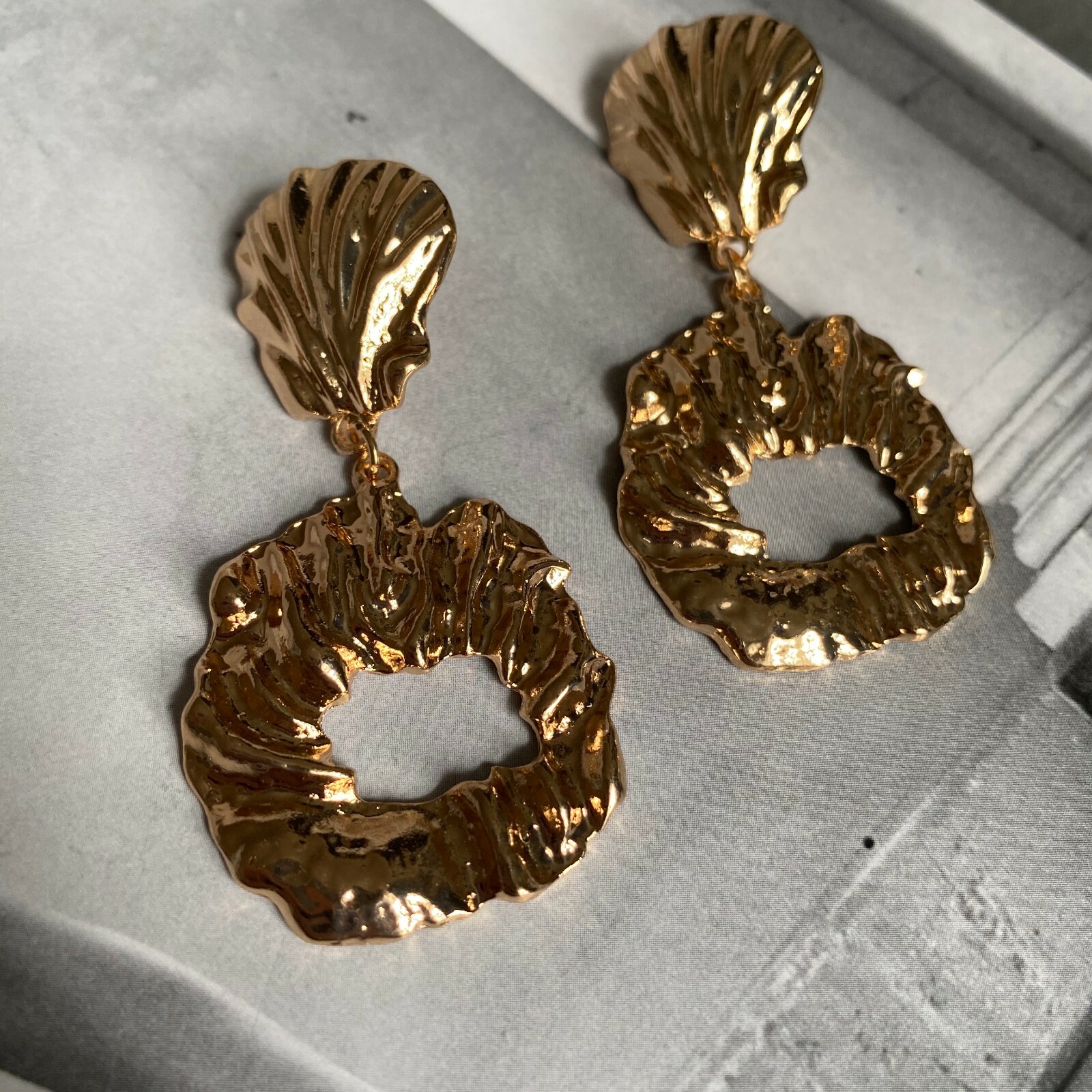 Women Dangle Drop Boho Earrings Statement Hoop Pendant Sparkling Stud Earrings