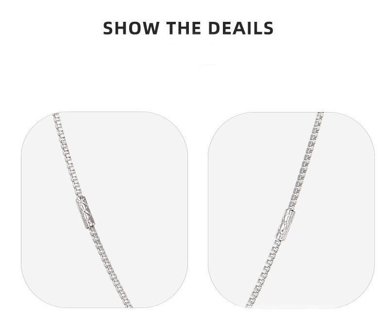 Layered Basic White Chain Necklace – Copper Alloy Plated, Simple Choker