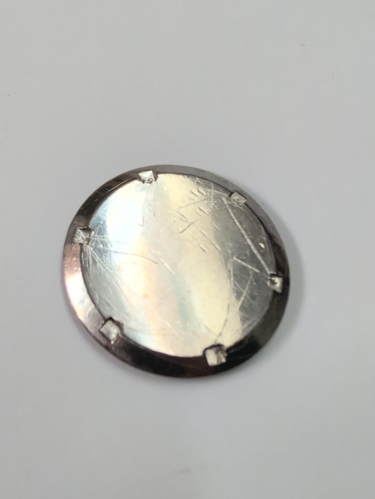 Used Omega Watch Caseback 2536-6 Stainless Steel Screw Down