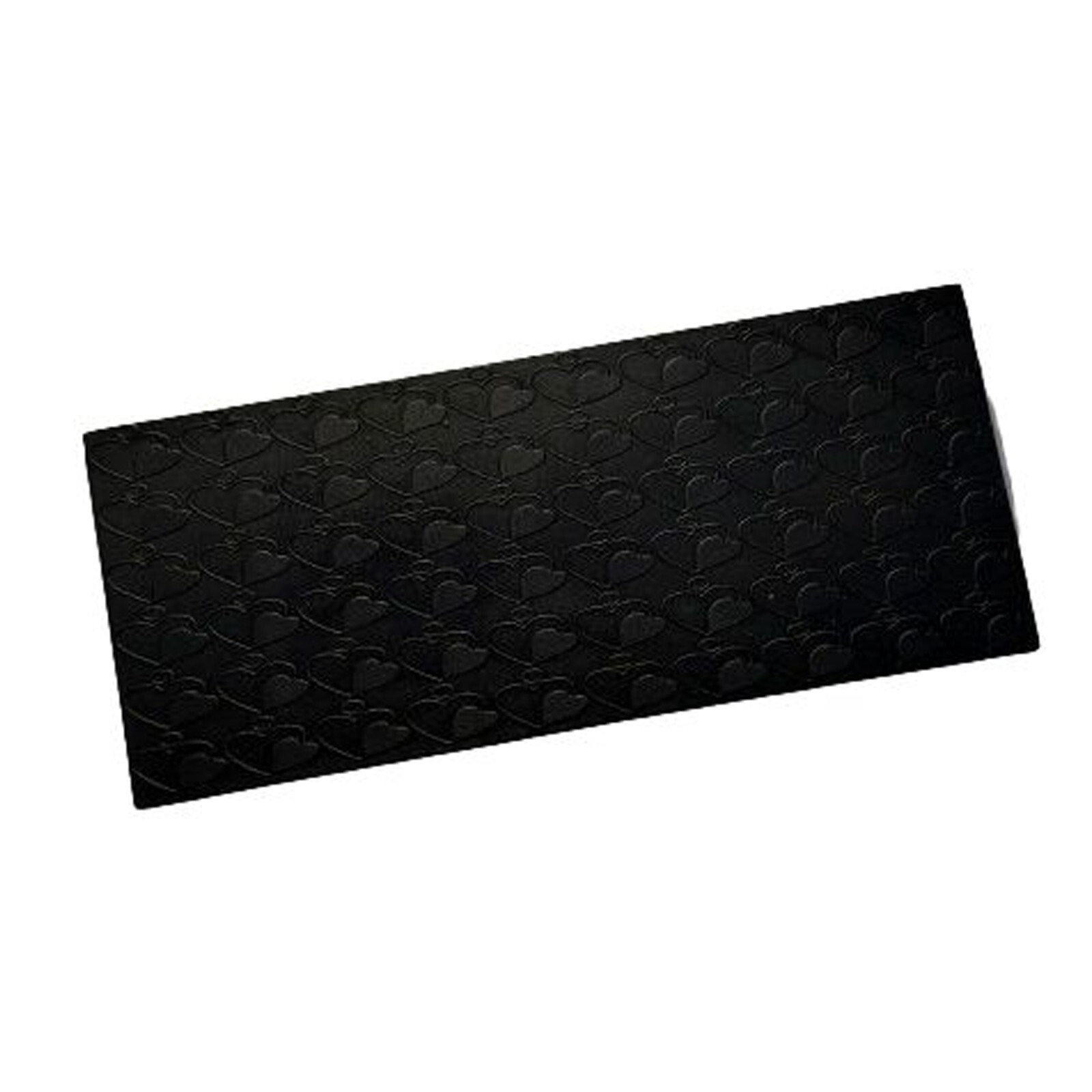 Design #10 Heart Pattern Texture Steel Plate for Press or Rolling Mill 6×2 Inch