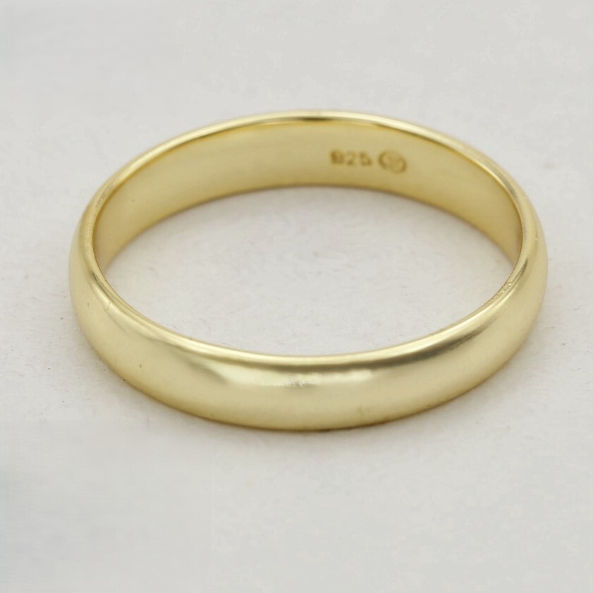 Men’s Women’s Gold.Sterling Silver,Wedding Band Ring 5 6 7 8,9 10,11,12 Box