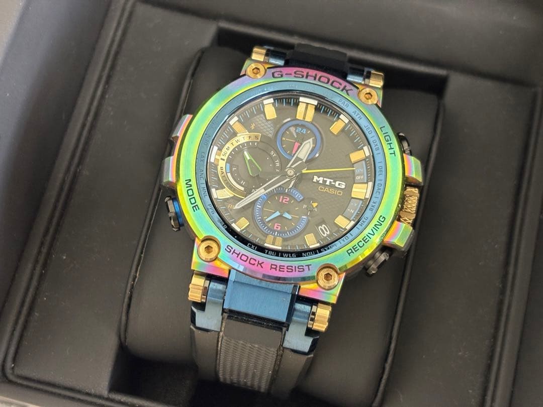 Excellent condition Rare Limited Edition G SHOCK MTG B1000RB 2AJR Radio Solar Ca