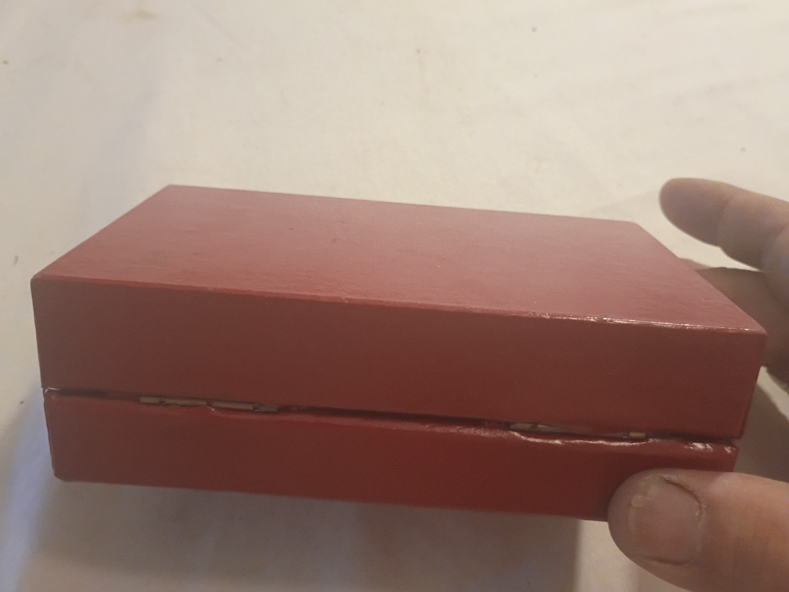 Vtg 1950 1960s Girard-Perregaux Red w/ Gold Presentation Watch Box