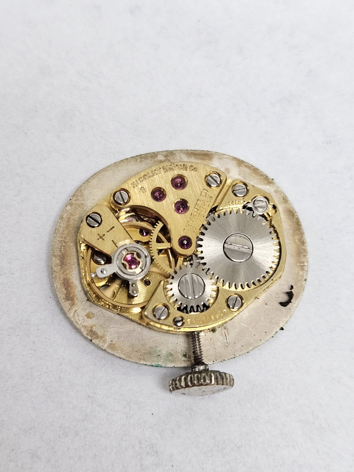 Vintage NICOLET 17 Jewel Watch Meyer Jewelry VIP Lifetime Swiss Mechanical Wind