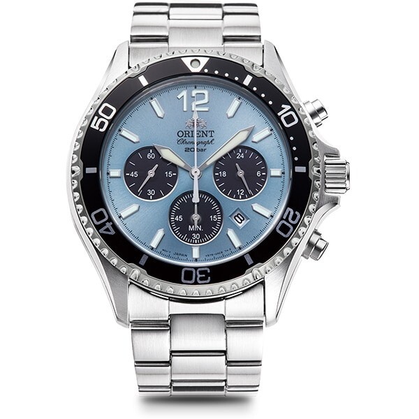 New Orient Mako RN-TX0206L Solar Diver Watch Blue Dial Sapphire JDM Japan