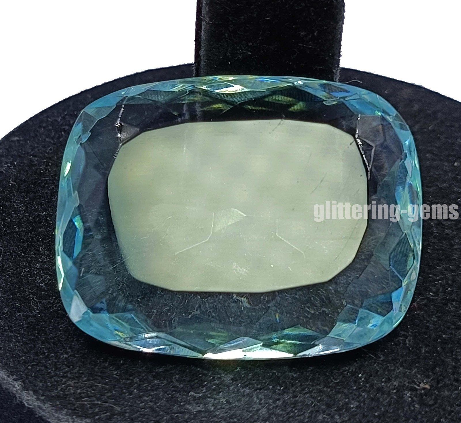 Blue Tourmaline IGL Certified 111.5 Ct Natural Loose Gemstone Cushion Shape D25