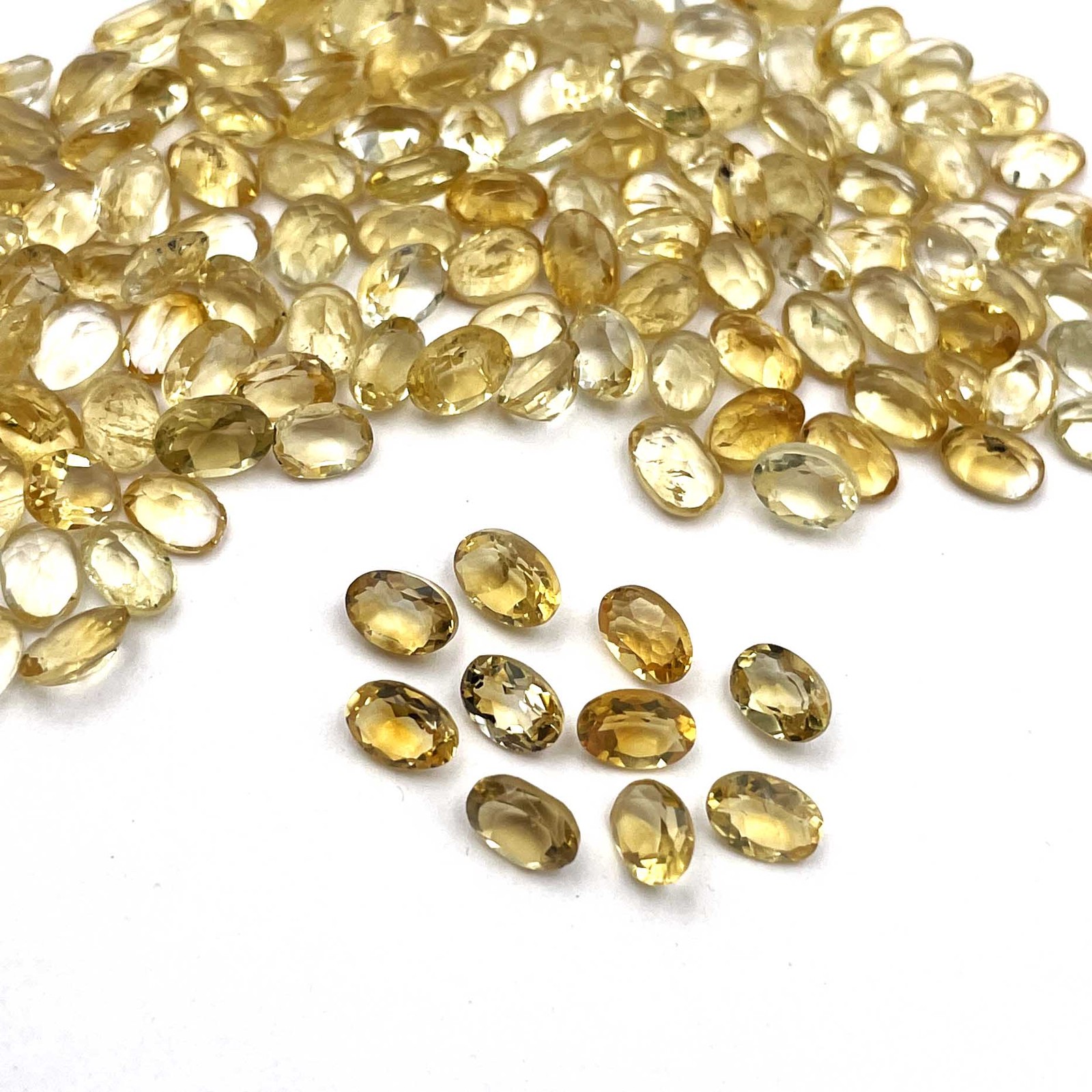 Natural Citrine Oval Cut Loose Gemstone Lot 238 Pcs 4*6 MM 100 CT