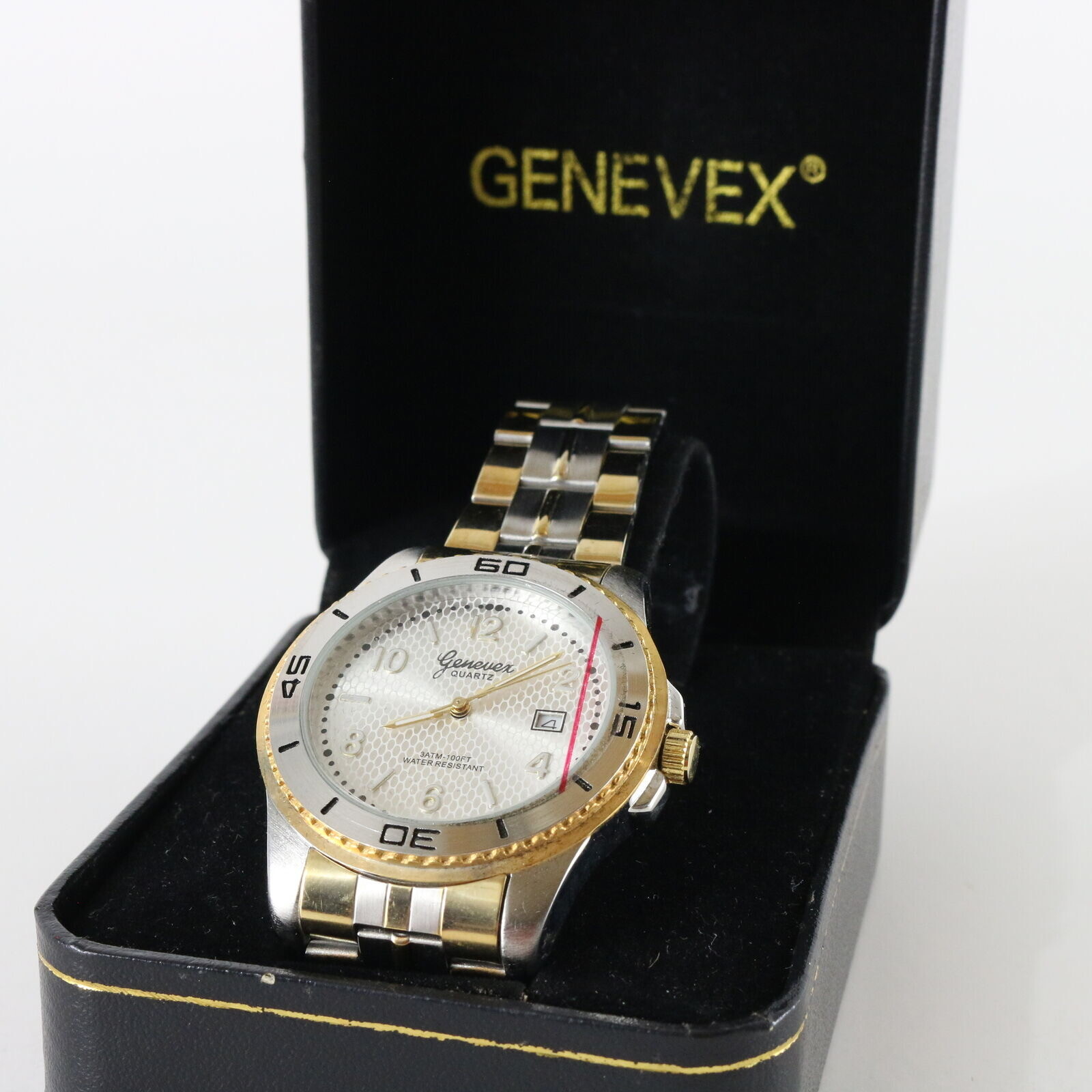 Genevex Japan Quartz Watch Stainless Steel 3 Atm
