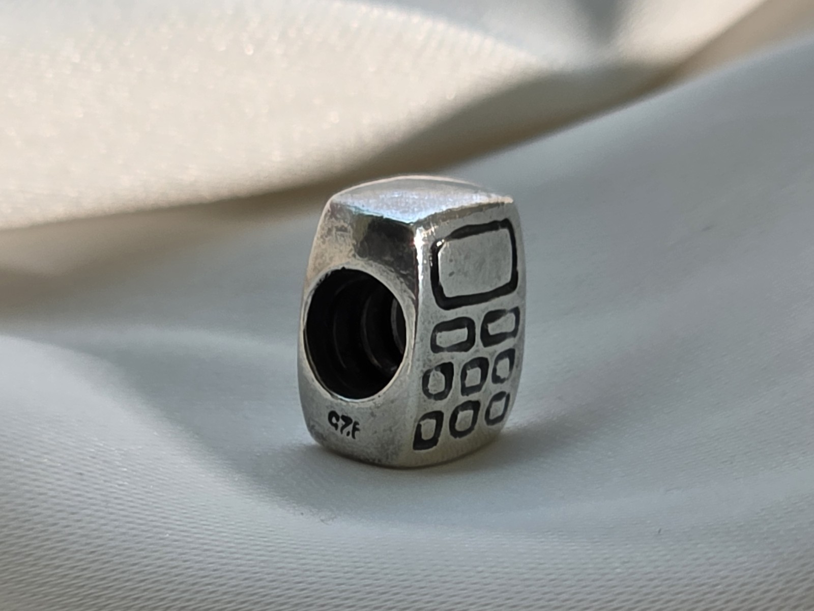 Retired Pandora Sterling Silver Cell Phone / Mobile Phone Charm 790293