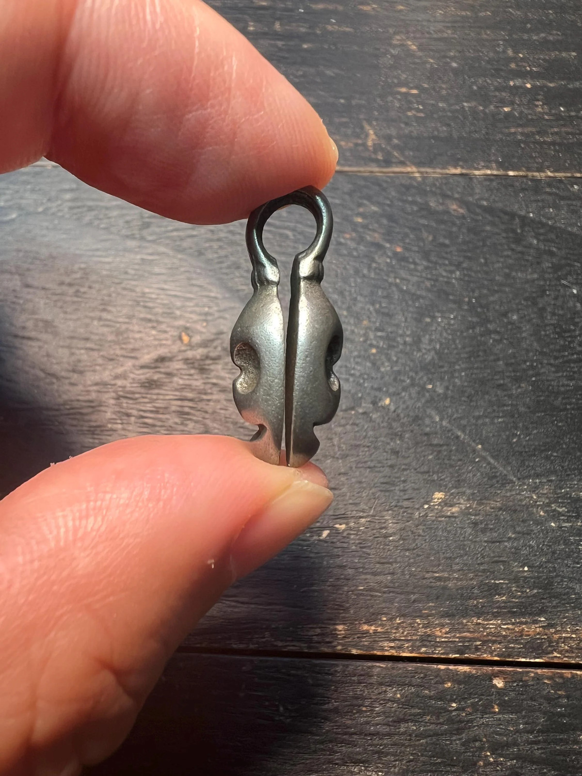 Nepal Tibetan Thokcha Iron Citipati Skull Bead Counter Clip – Buddhist Mala Pra