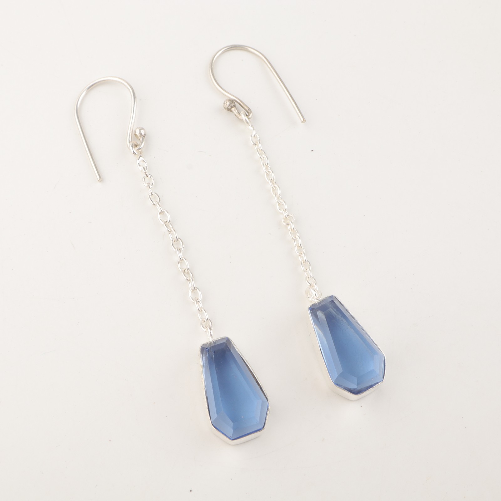 925 Sterling Silver Tanzanite Gemstone Earrings Handmade Boho Chic Jewelry Gifts