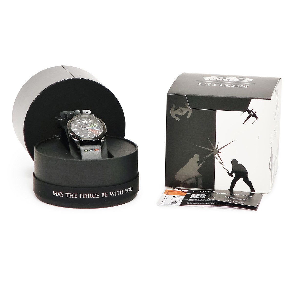 Citizen Eco Drive Jedi Master BM7498 00W Black Star Wars Collaboration Date Quar