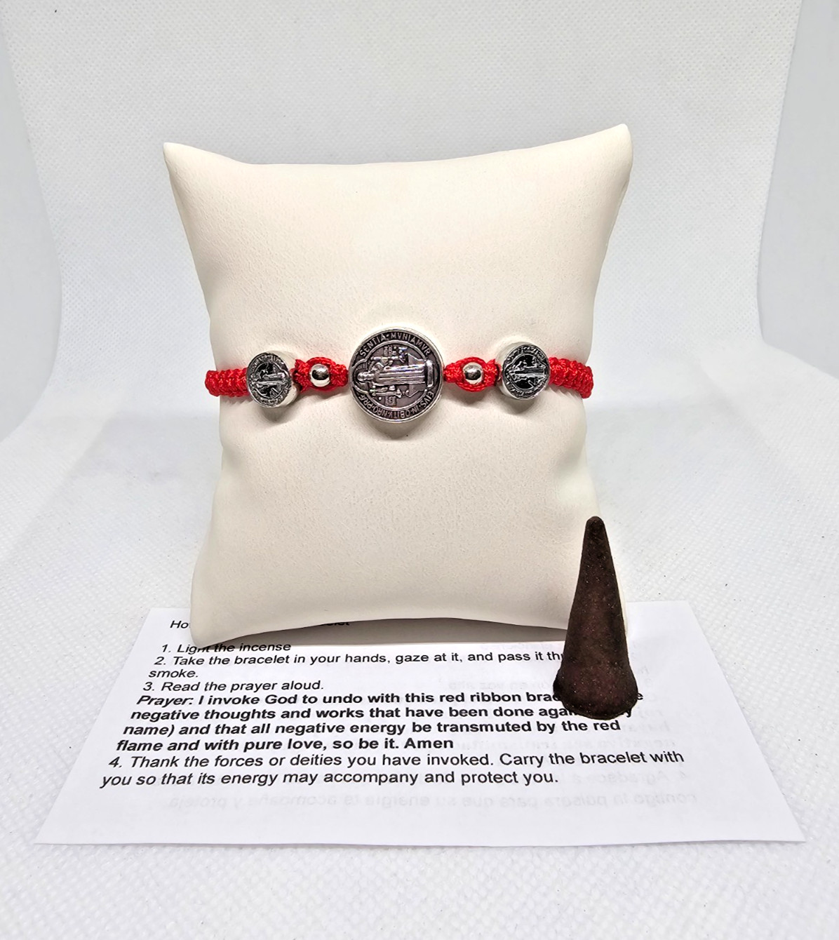 PULSERA SAN BENITO TEJIDO / SAN BENITO BRACELET PARA PROTECCION GUARDIA