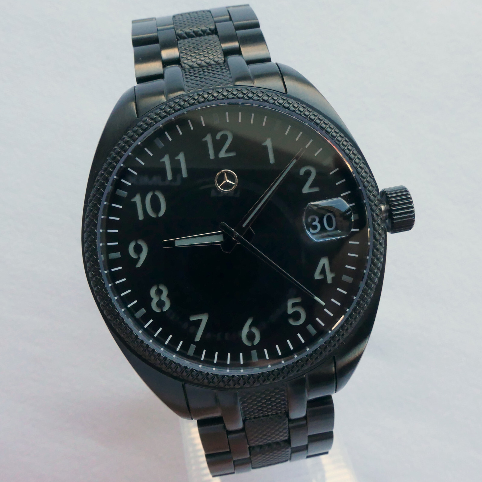 Mercedes Benz Classic AMG Motorsport Racing Black Design Car Accessory Watch