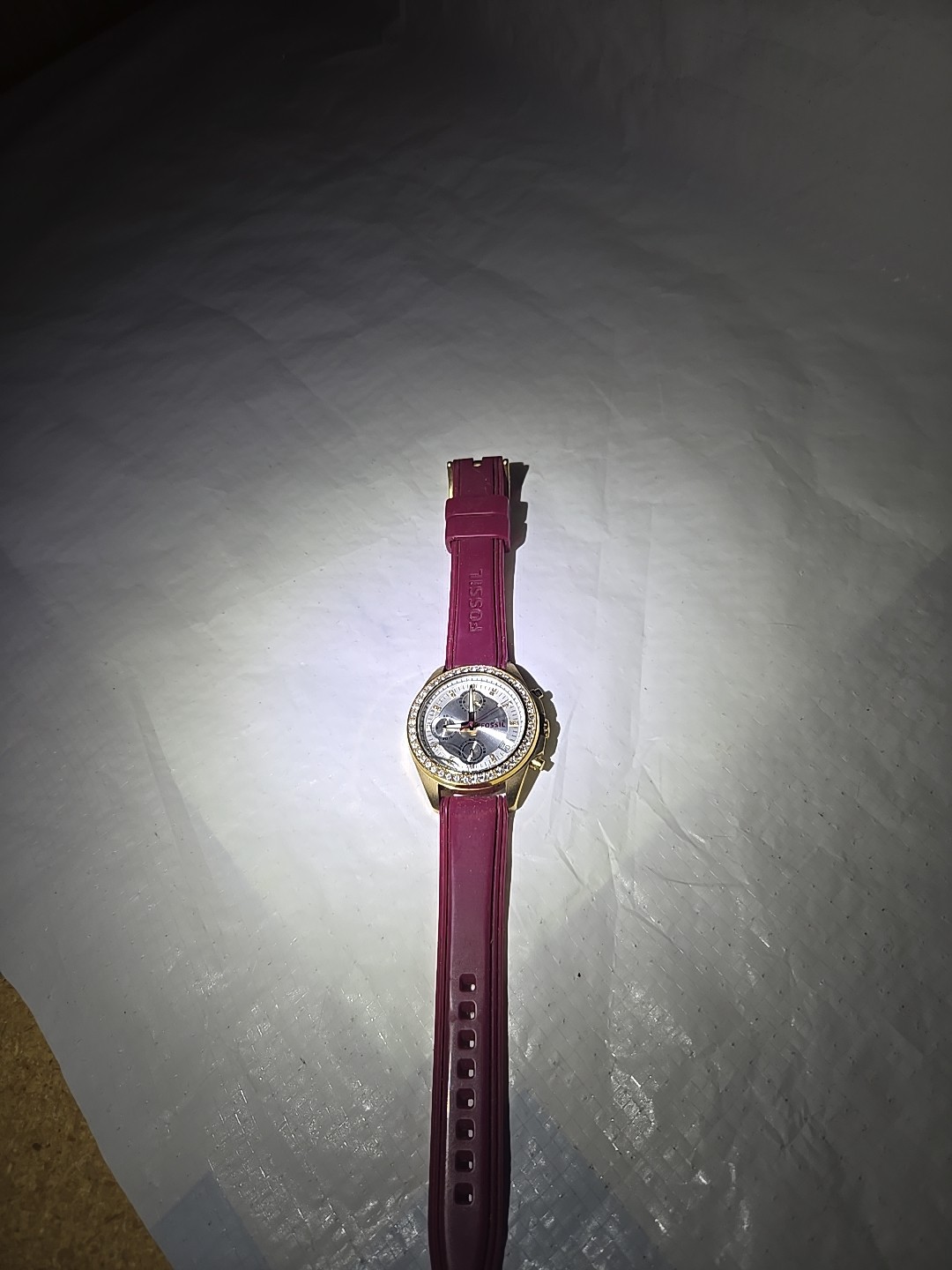 FOSSIL ES 2964 DECKER BERRY BAND New Battery Free Shipping