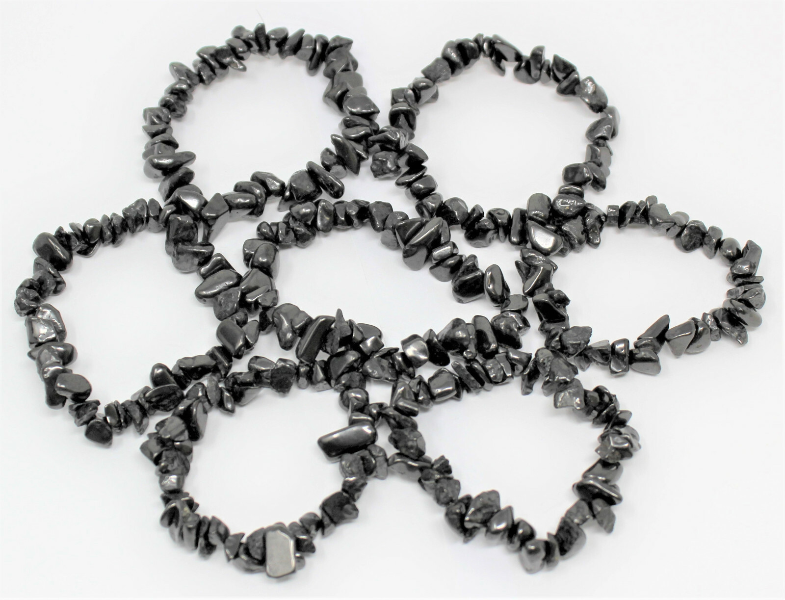 Shungite Bracelet: Elastic Shungite Chip Bracelet Stretchy Radiation (US-Seller)