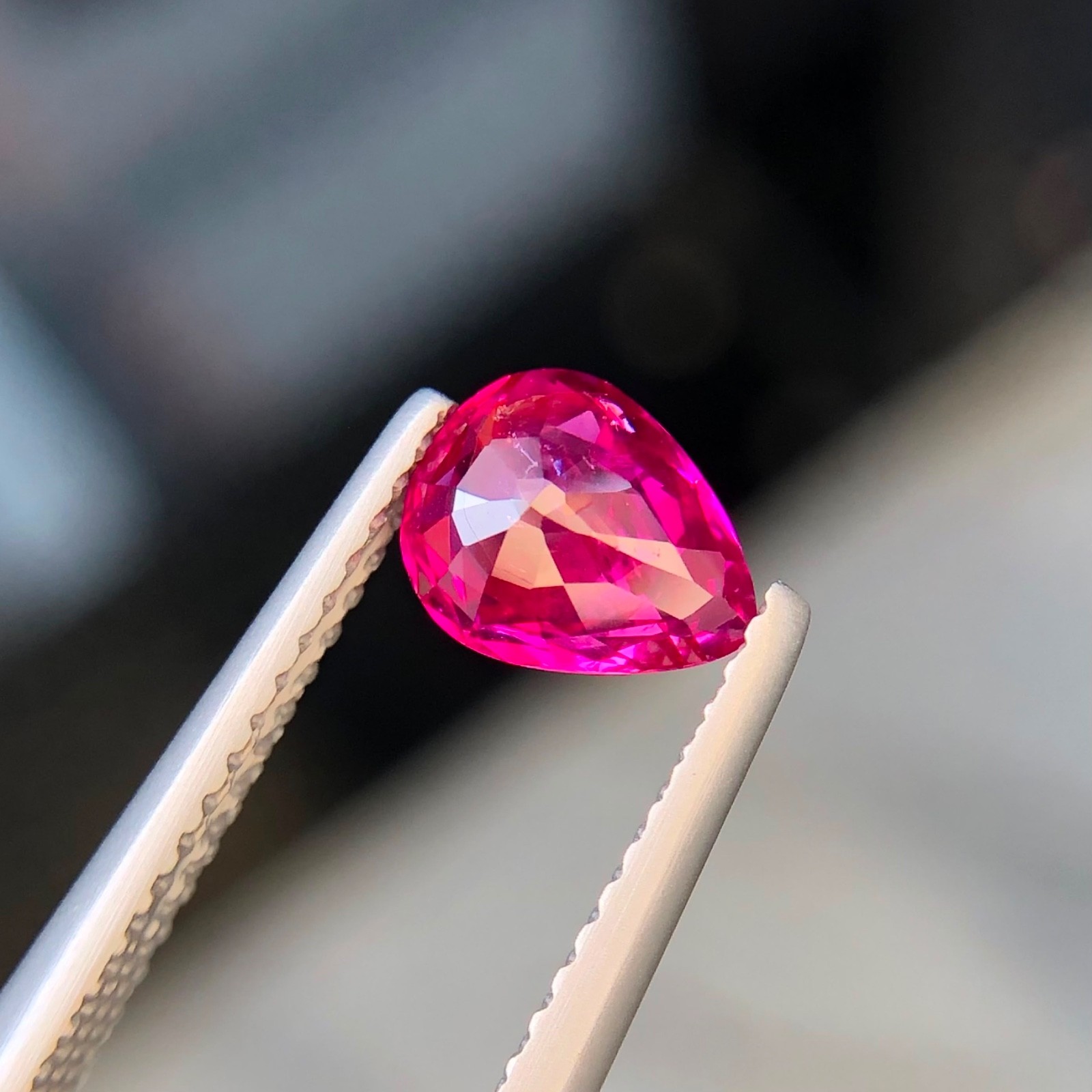1.05 Carats Natural Ruby No Heat Pear Cut From Mozambique