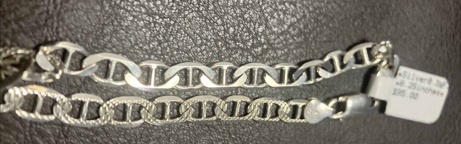 925 Italy Sterling Silver Mariner Link Solid Bracelet 8.25grams 8.2” 6.2mm NWT