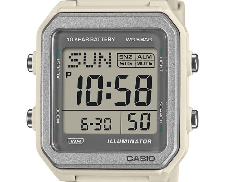 CASIO Collection STANDARD Watch W-221H-8AJF Ivory Japan