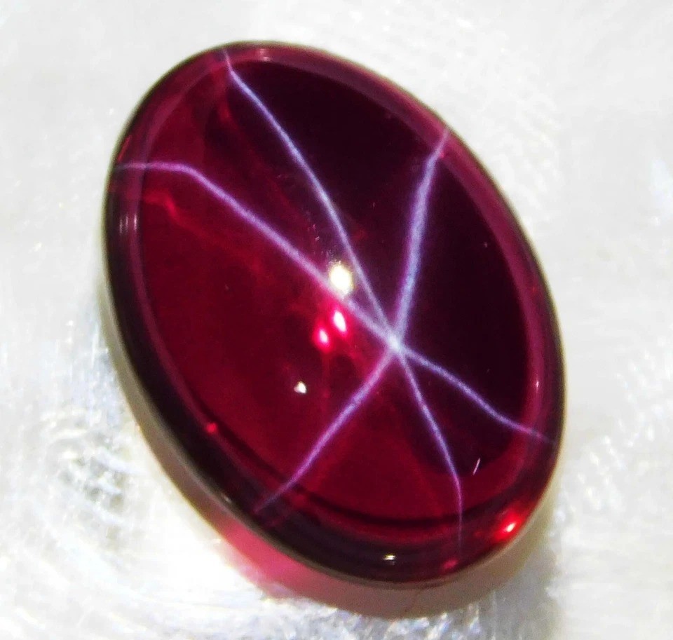 Natural 9.55 Ct Red Star Ruby 6 Rays CERTIFIED Cabochon Cut Loose Gemstone