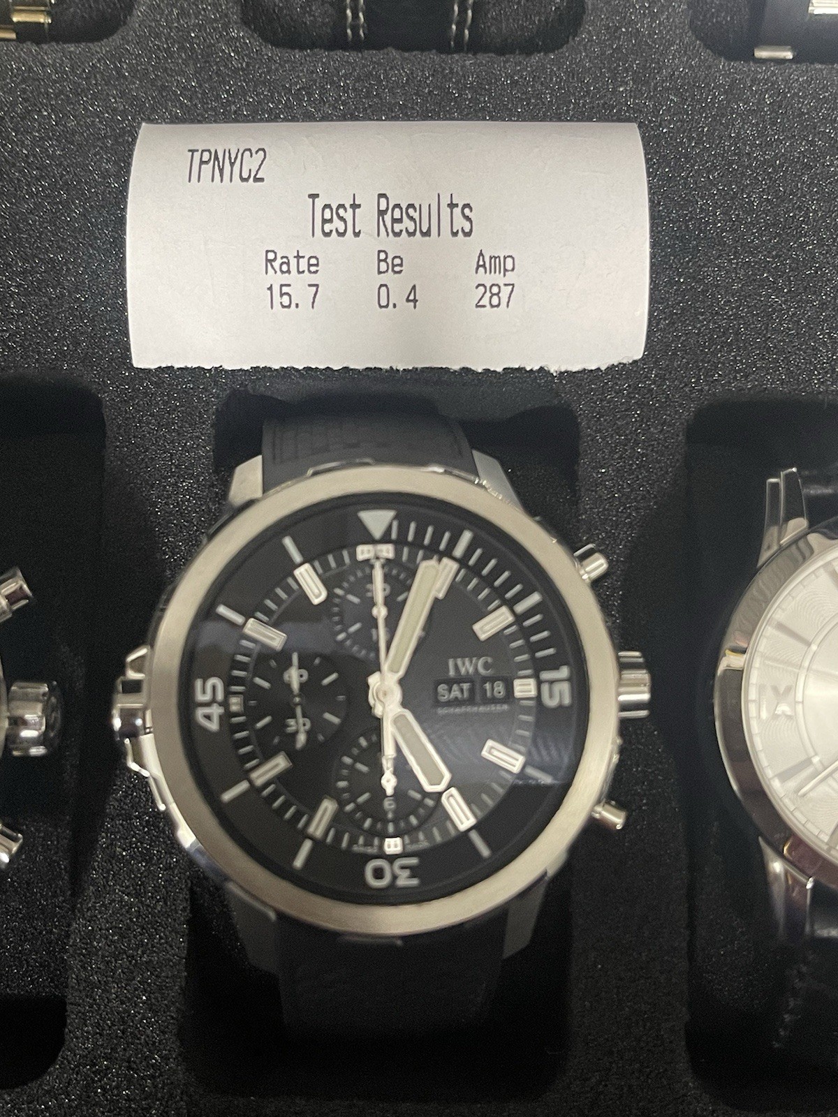 IWC Aquatimer Men’s Black Watch – IW376803