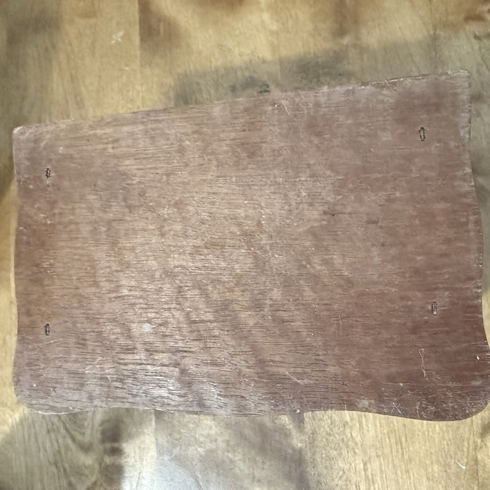 Vintage Mele Wooden Flip Top Jewelry Box Table Top