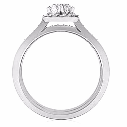 His and Hers Wedding Rings 4 pcs Engagement Sterling Silver Stainless Steel Set