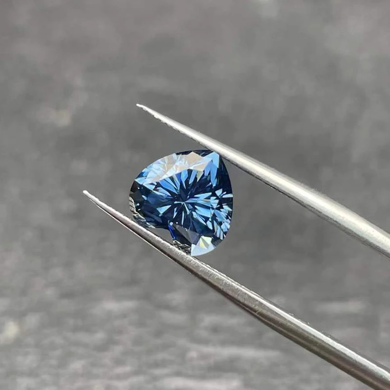 2-10CT Original Royal Blue Moissanite Stone Loose Moissanite Cushion Gemstones
