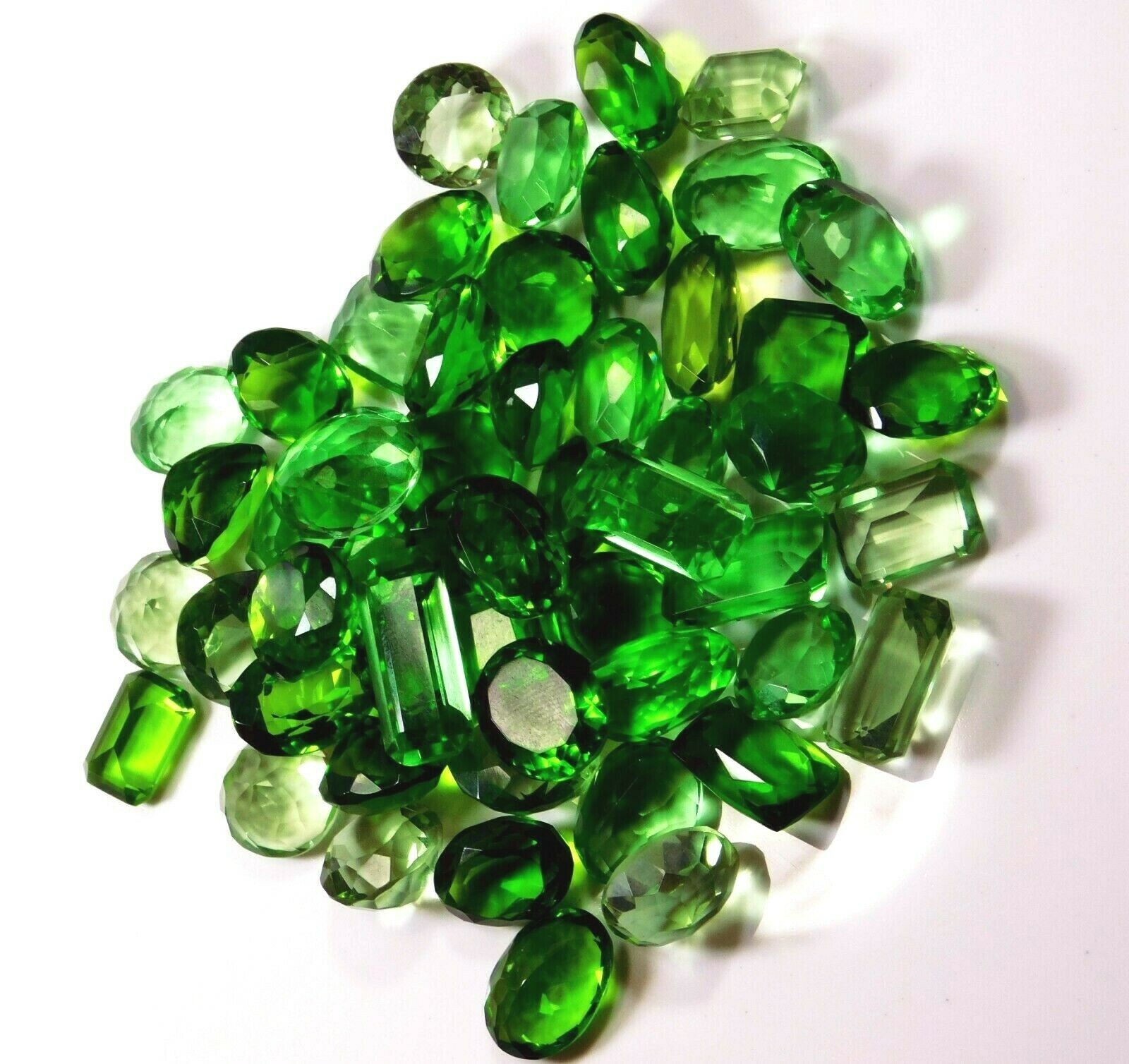 NATURAL Green Peridot 100 Ct CERTIFIED Loose Gemstone Lot For Jewelry Making