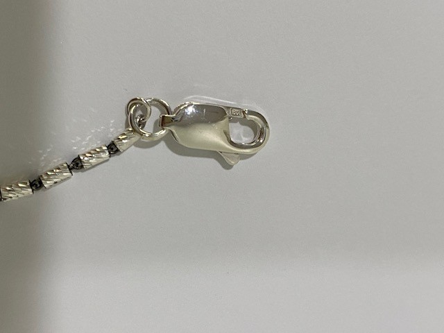 Black Ruthenium Bar Cable Silver 925 Glasses Chain/ Nacklace