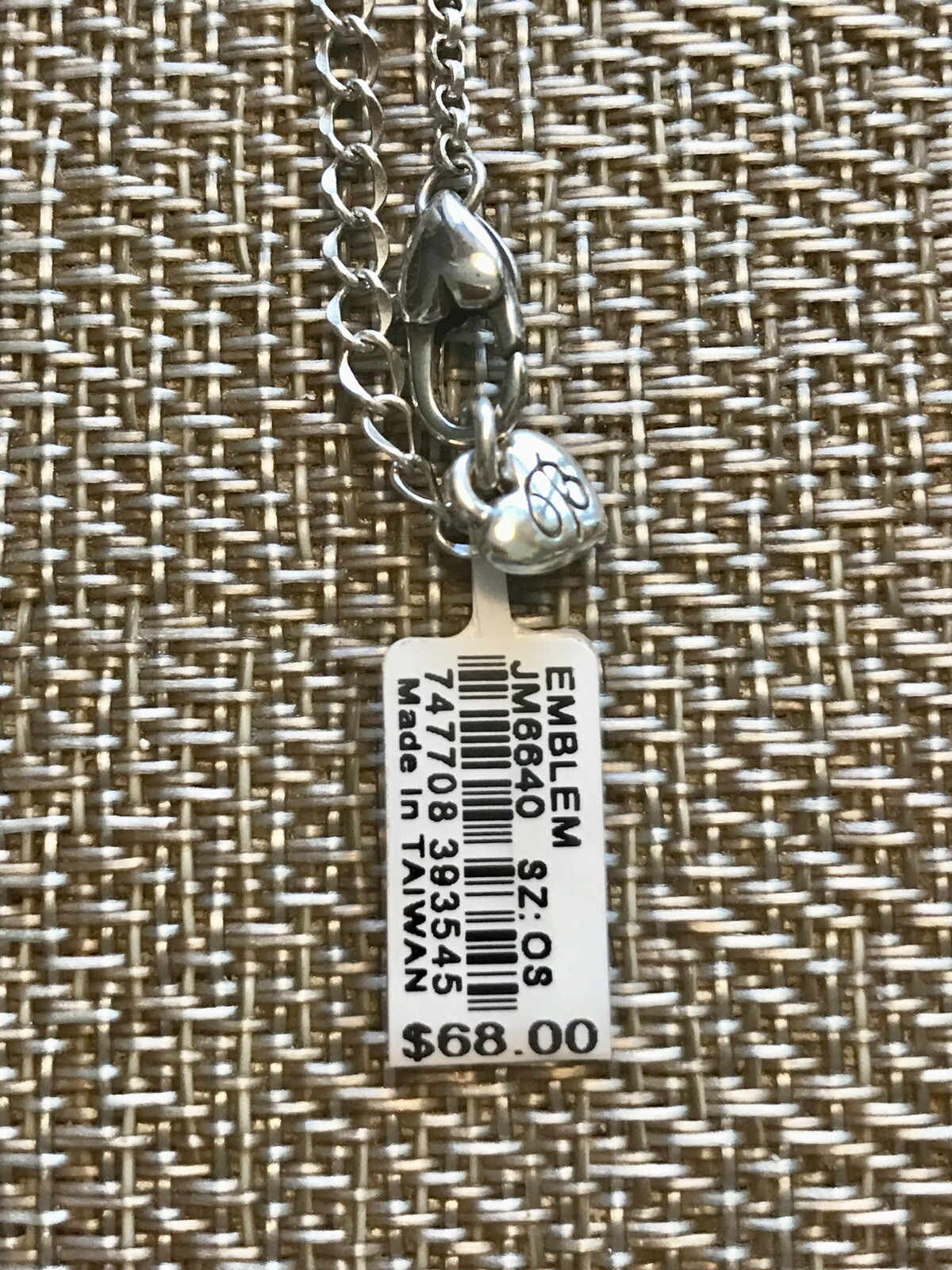 NWT Brighton “To The Moon & Back” Necklace, Silver-Plated, 18-20” Adjustable