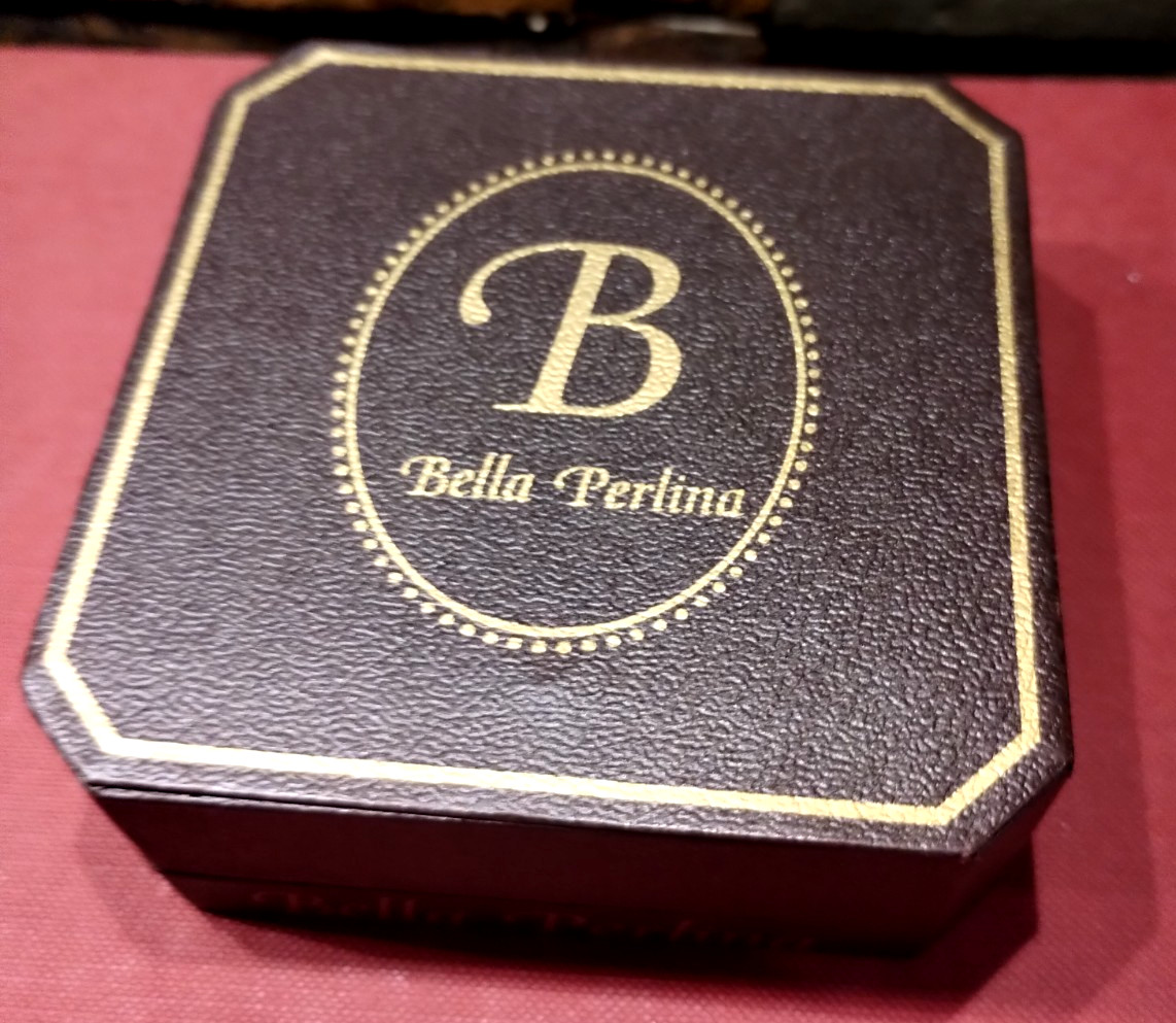 Bella Perlina Purple Glass White Freshwater Pearl Silver Tone Charm Bracelet