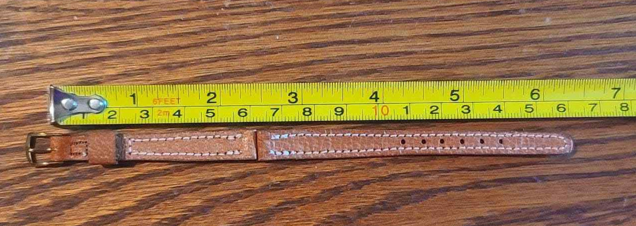 Woman’s Genuine Pigskin Tan Watch Band 9.5mm – 3/8″ NOS