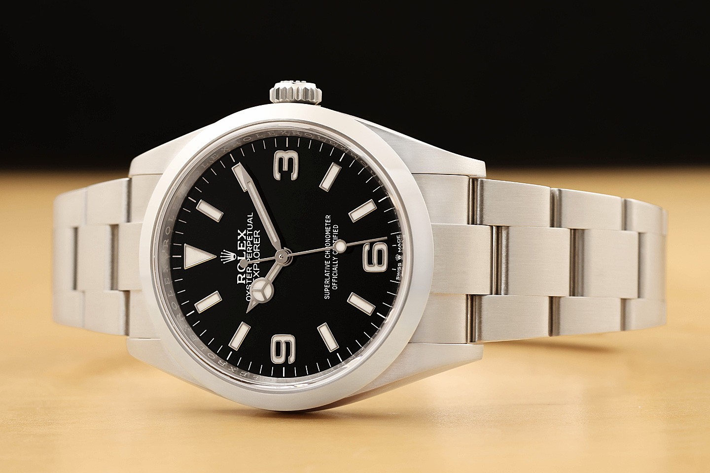 2025 CARD ROLEX EXPLORER I 124270 BLACK ARABIC 36MM STAINLESS STEEL WATCH