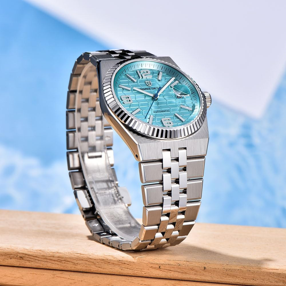 Luxury 40MM Men’s Automatic Stainless Steel Sport Watch – 100M Waterproof