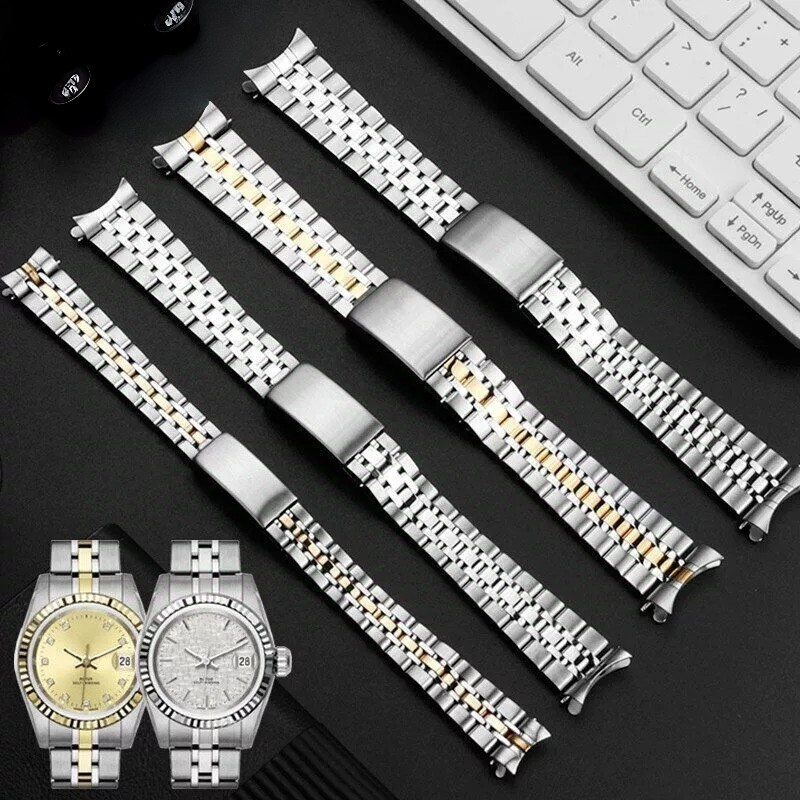 13/17/19/20mm For Tudor Princes Date Bracelet Stainless Steel Watch Band Strap