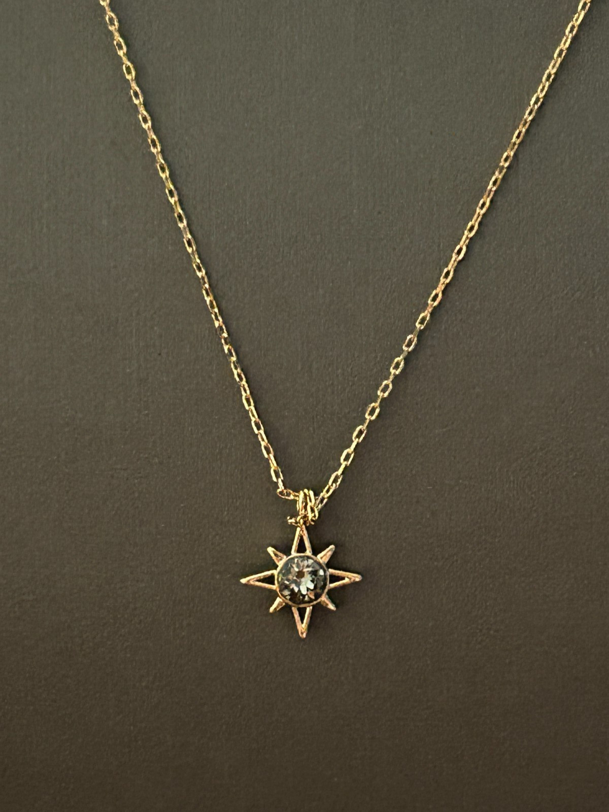 Z for Accessorize Jewelry, Gold Plated w/ Swarovski Crystal Necklace and Pendant