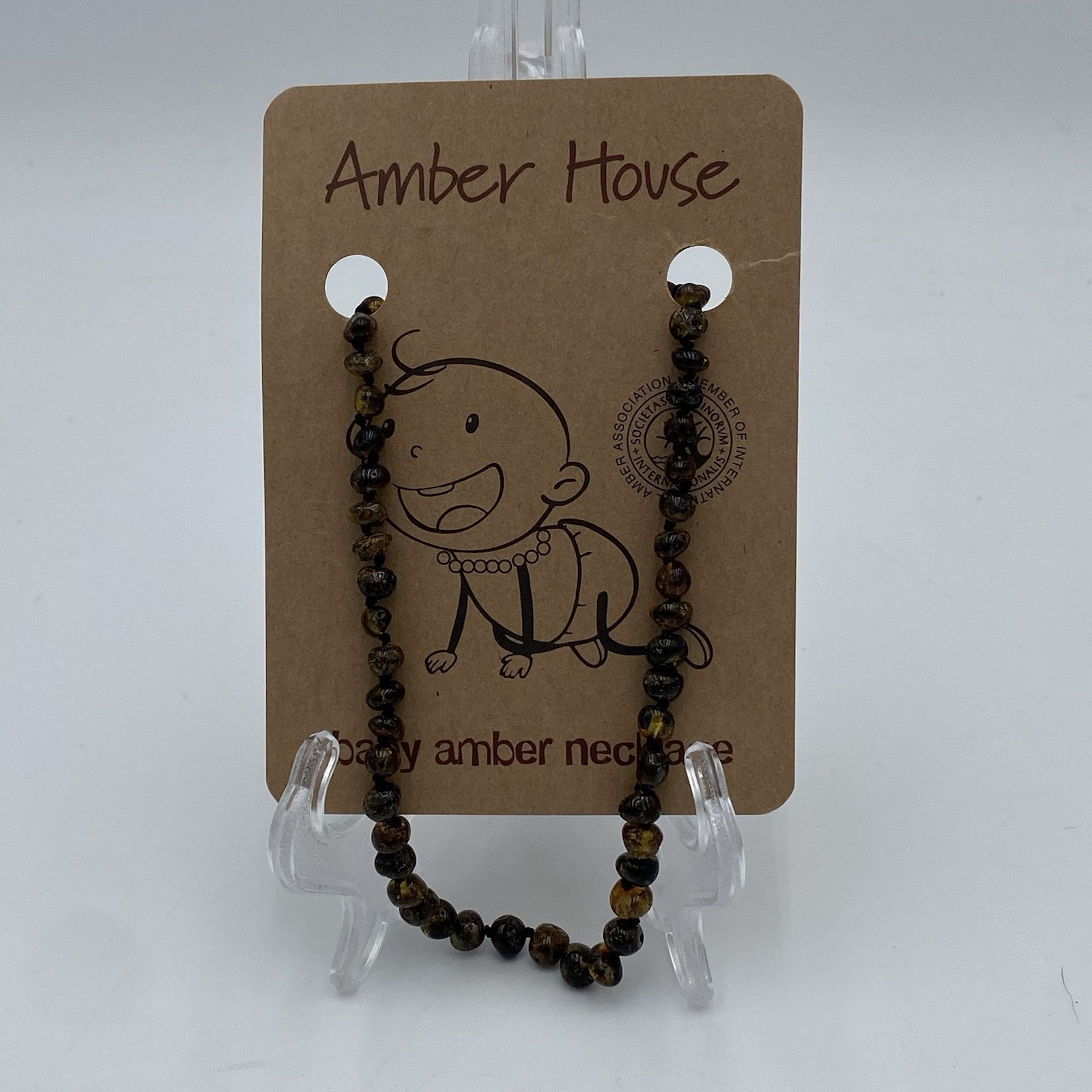 Amber House Baby Amber Necklace 32-33 cm 100% Authentic Sourced From Poland NEW