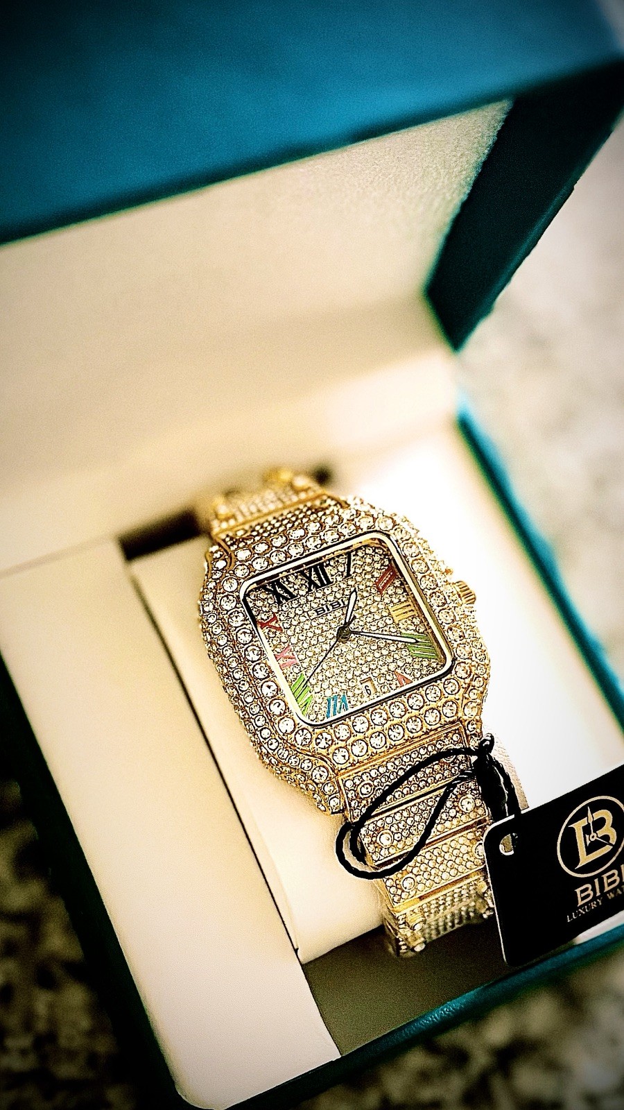 BIBI Luxury Watch B0057 Gold Dial Gold Band 41.2mm Watch BRAND NEW NEVER WORN
