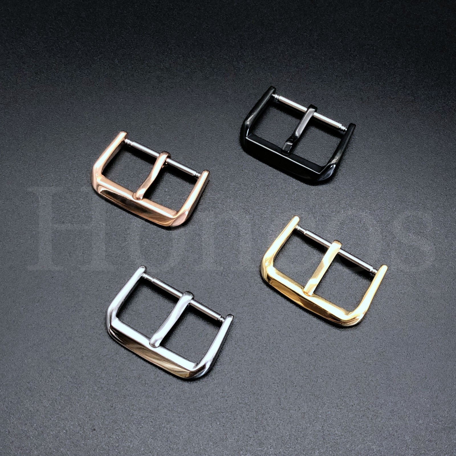 8-24 MM Pre V Spring Bar Pin Buckle Clasp Watch Leather Rubber Strap Vintage USA