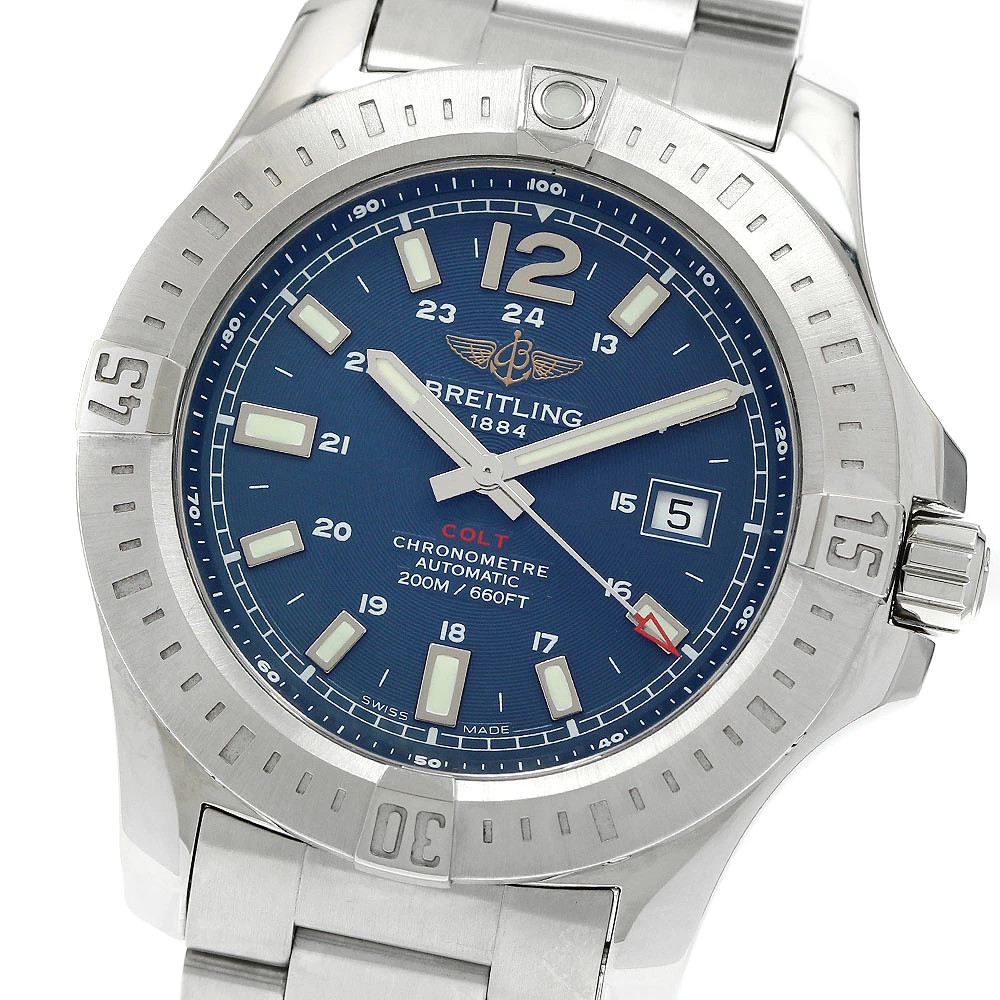 Breitling Colt A17388 Automatic 44mm Black Men’s Watch Stainless Steel