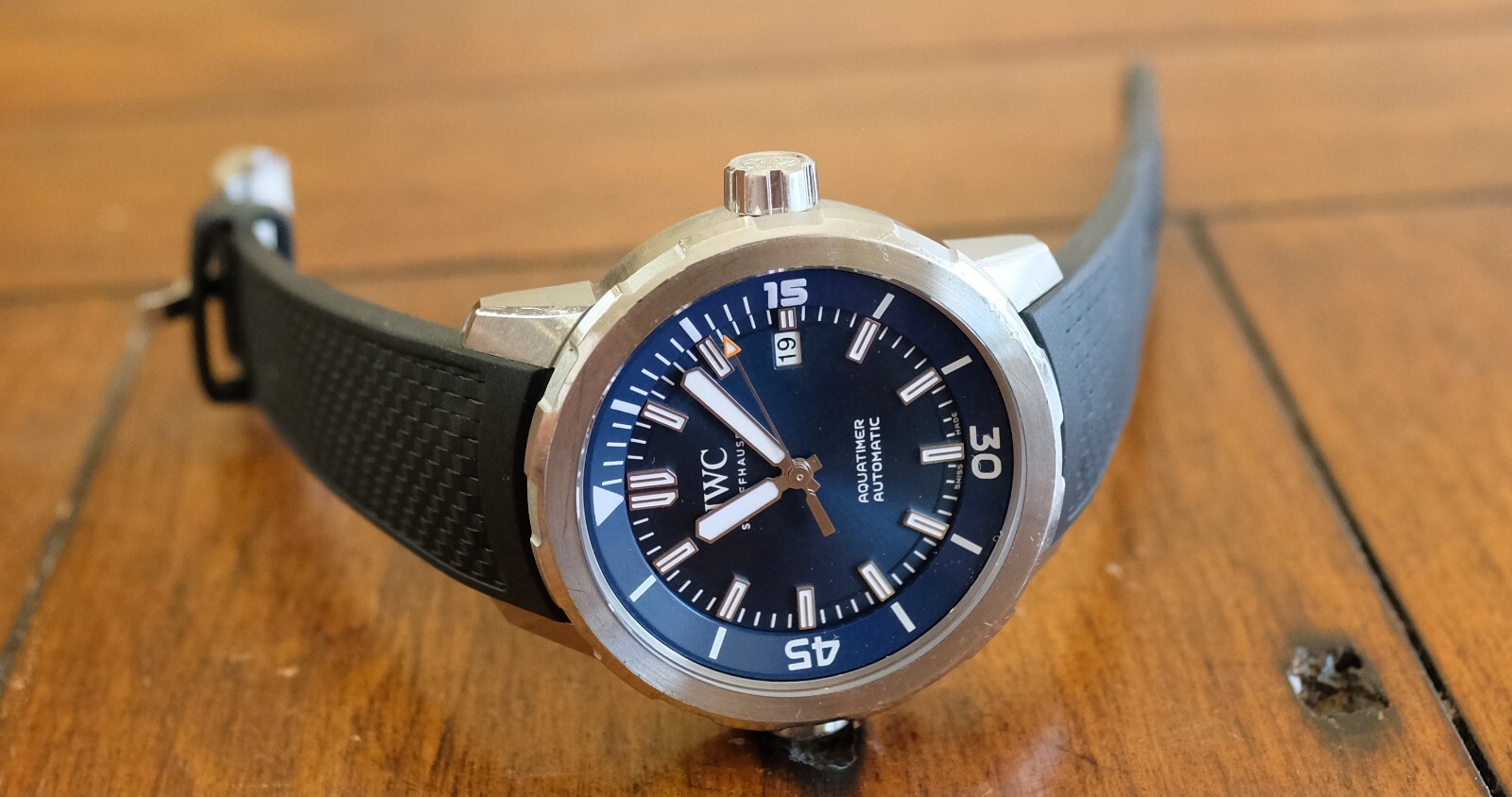 IWC Aquatimer Cousteau Automatic Steel Mens 42mm Watch IW3290-05 – Used