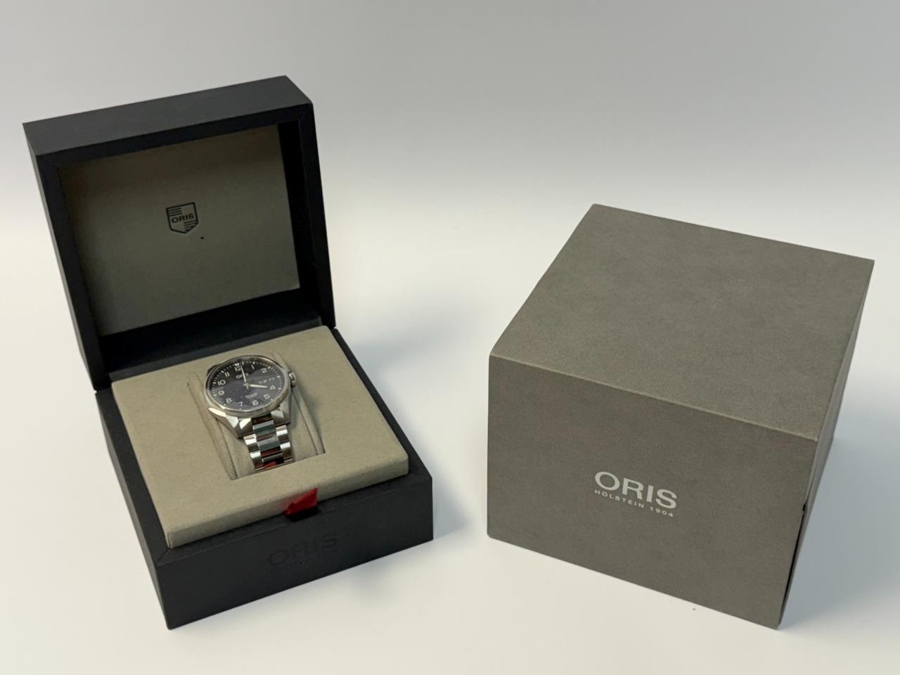 NWT! Oris Big Crown ProPilot Big Day Date Auto Grey Dial Watch FULL SET!