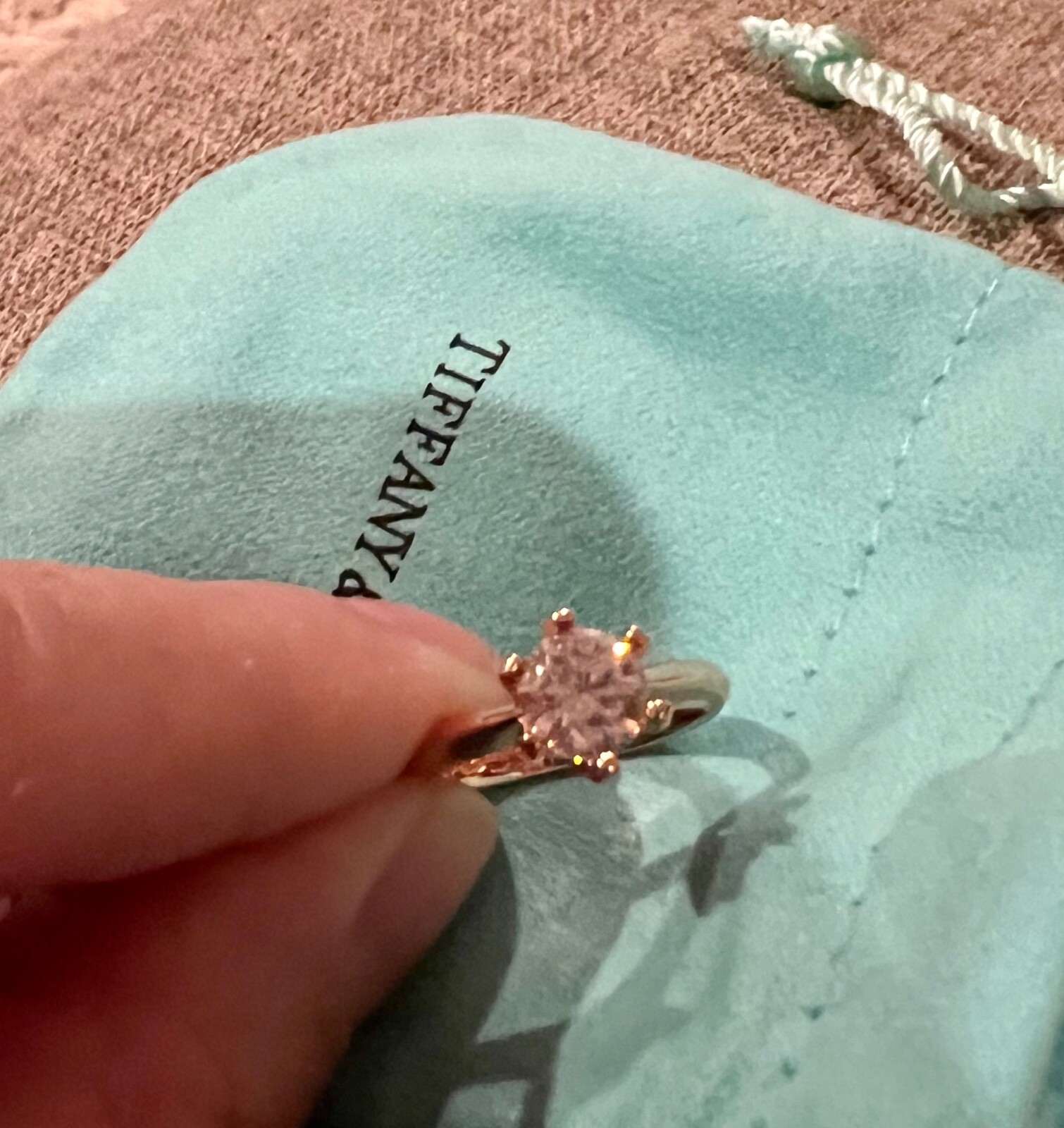 Solitaire Ring 1 Carat Size 7