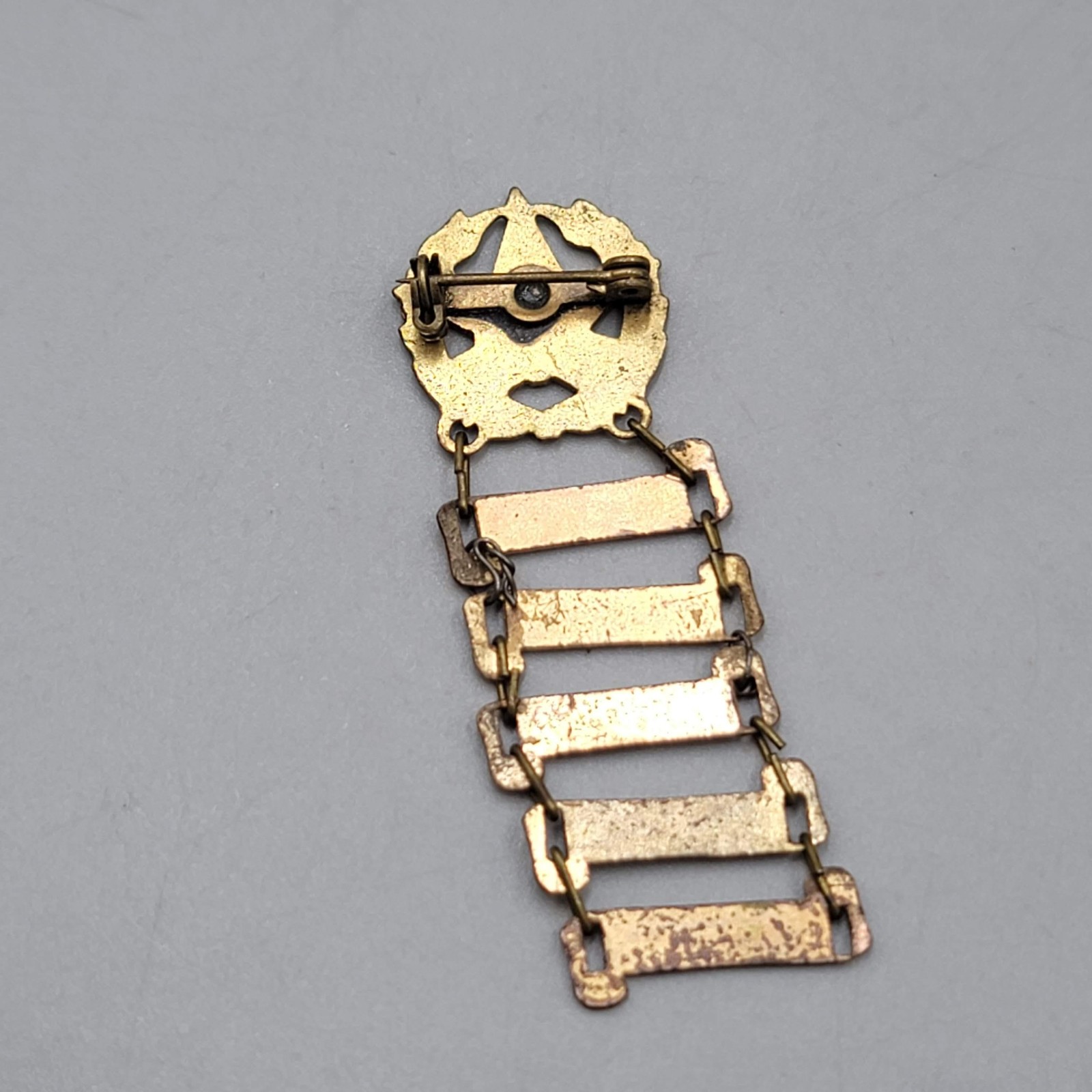 Vintage Assembly Of God 5 Years Enamel Dangle Pin Badge 5