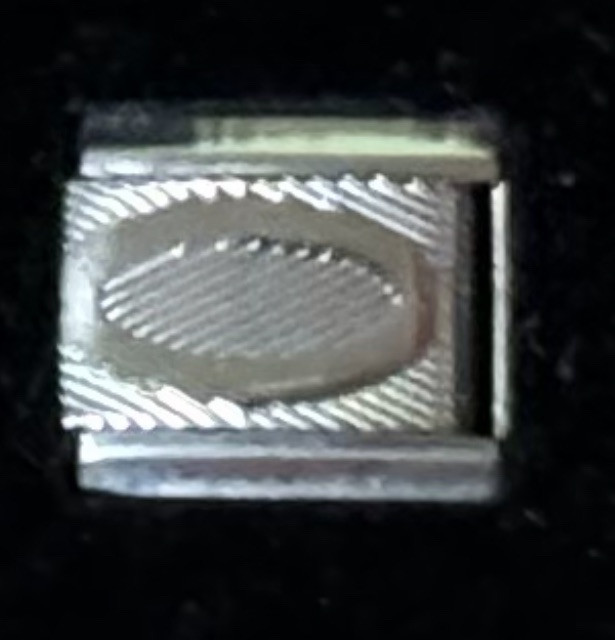 Oval Laser Etched Wholesale Italian Charm Enamel 9mm Link K2016-3