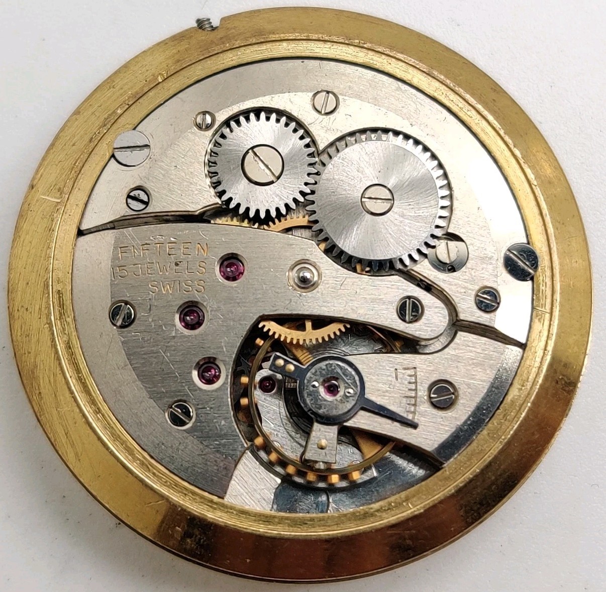 Rare Majex High Grade Recta FA12 15 Jewel watch movement Runs For Repair