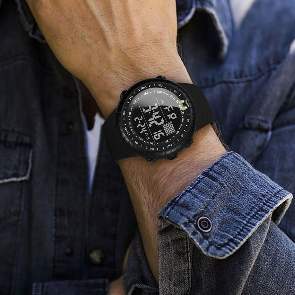 30M Waterproof Military Army Green Camouflage Watch Digital Wrist Watch Men