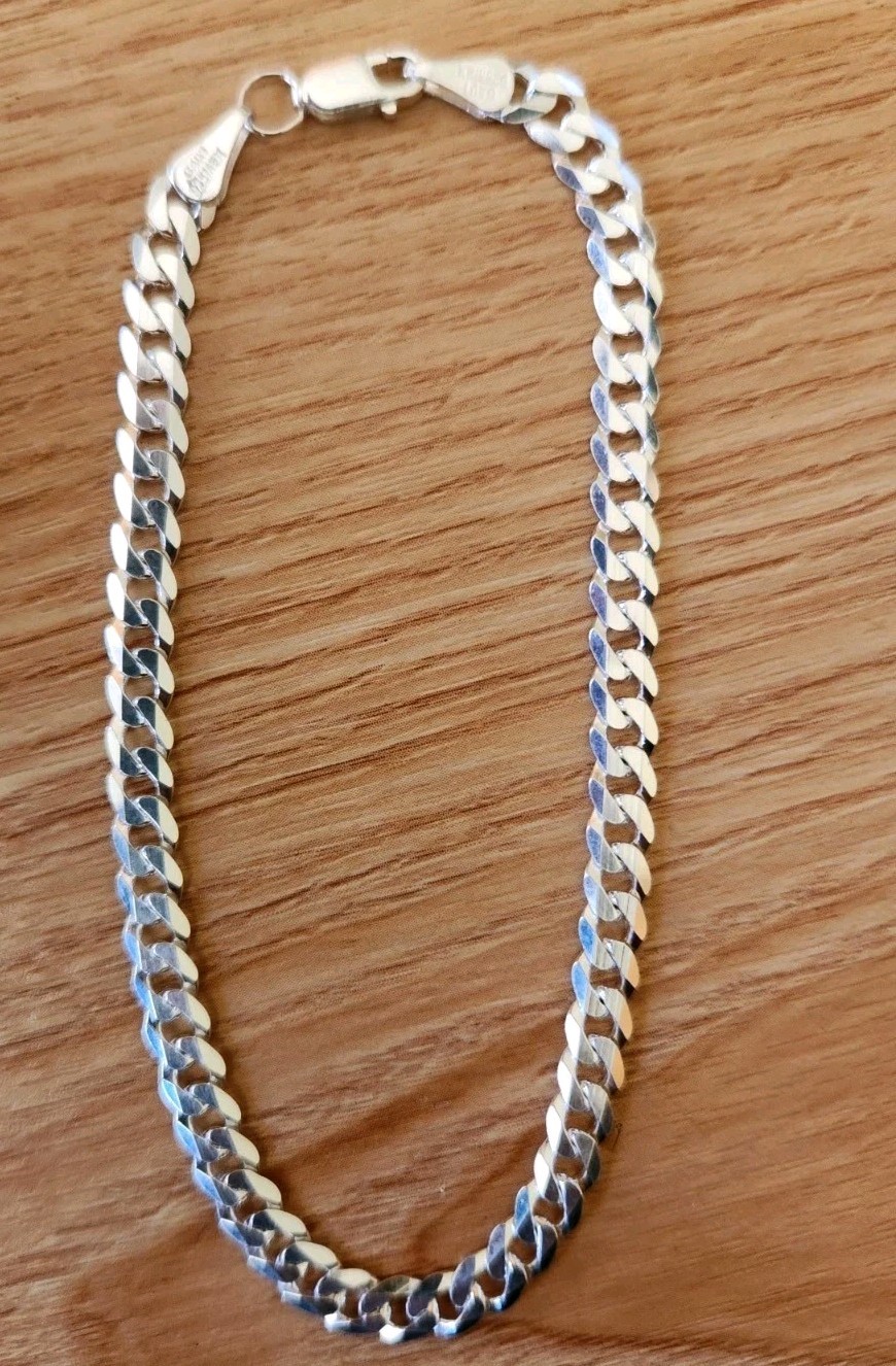 Pulsera Para Hombre Plata 925 Mexicana, Silver Men’s Bracelet.